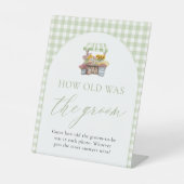 市場から届いたばかり  花婿は何歳？ サイン (正面)