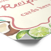 市場から届いたフレッシュなフルーツを使った花嫁のシャワー レシピ ポスター (角)