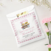 市場から届いたフレッシュなブライダルシャワー フェイバーバッグ (封をした状態)