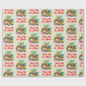 市場から届いたフレッシュな果物のブライダルシャワー ラッピングペーパー (フラット)