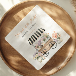 市場から届いたフレッシュな花のブライダルシャワー スタンダードカクテルナプキン