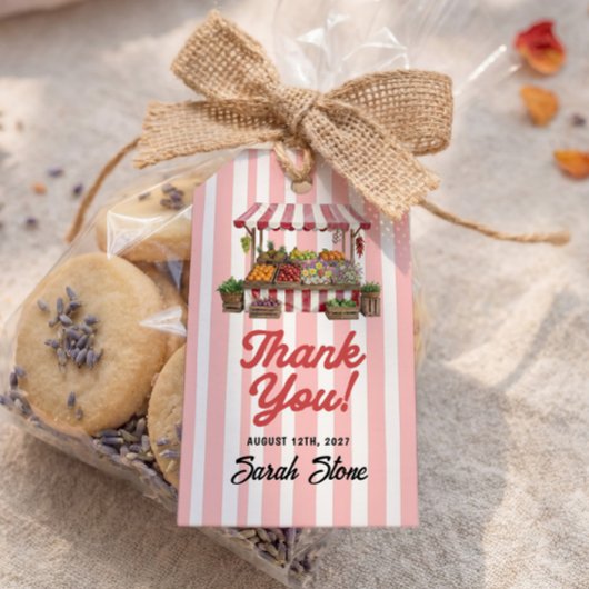 市場から届いたブライダルシャワーのギフト ギフトタグ