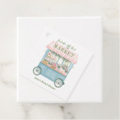 市場から届いた花のブライダルシャワー フェイバータグ (インサイチュ)