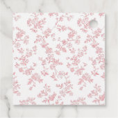 市場から届いた花のブライダルシャワー フェイバータグ (裏面)