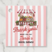 市場から届いた ブライダルシャワーのタグ フェイバータグ (正面)