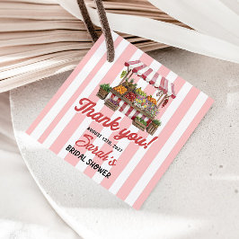 市場から届いた ブライダルシャワーのタグ フェイバータグ