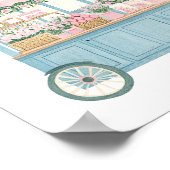 市場から新しいブライダルシャワーカードギフトサイン ポスター (角)