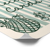 市場から消えた手描きのブライダルシャワー料理レシピ ポスター (角)