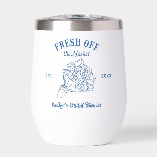 市場から生々しい青ブライダルシャワー (正面)