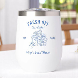 市場から生々しい青ブライダルシャワー