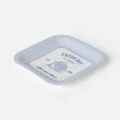 市場から生々しい青ブライダルシャワー ペーパープレート (傾斜あり)