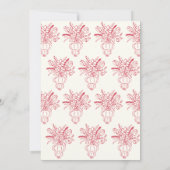 市場から生まれおもしろい手引きブライダルシャワー 招待状 (裏面)