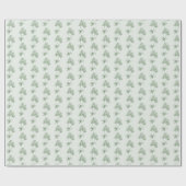 市場から生まれお洒落てきてグリーン ラッピングペーパー (フラット)