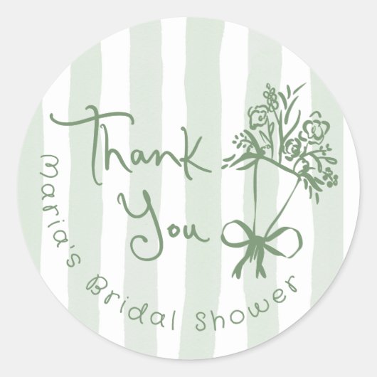 市場から生まれお洒落て手を引いた ラウンドシール (正面)