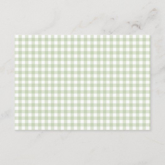 市場から生まれたグリーンギンガムサンキューカード エンクロージャーカード (裏面)