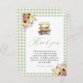 市場から生まれたグリーンギンガムサンキューカード サンキューカード (正面/裏面)