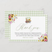 市場から生まれたグリーンギンガムサンキューカード サンキューカード (正面/裏面)