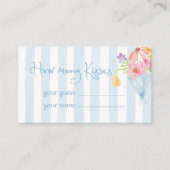 市場から生まれキス数 エンクロージャーカード (正面)