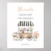 市場から生まれフローラブライダルシャワー歓迎 ポスター (正面)