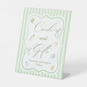 市場から生まれブライダルシャワーカードとギフト 台座サイン (正面)