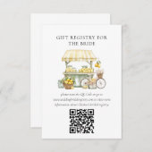 市場から生まれブライダルシャワーギフト登録 エンクロージャーカード (正面/裏面)