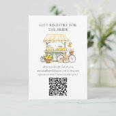 市場から生まれブライダルシャワーギフト登録 エンクロージャーカード (スタンド正面)
