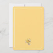 市場から生まれ出たフローラブライダルシャワー 招待状 (裏面)