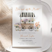 市場から生まれ出たフローラブライダルシャワー 招待状