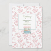 市場から生まれ出た農家フローラブライダルシャワー 招待状 (裏面)