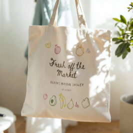 市場から生まれ手を引いたブライダルシャワー トートバッグ