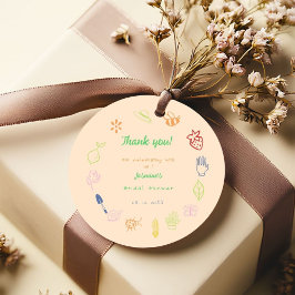 市場から生まれ手を引いたブライダルシャワー フェイバータグ