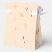 市場から生まれ手を引いたブライダルシャワー フェイバーボックス (裏面)