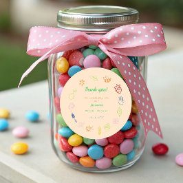 市場から生まれ手を引いたブライダルシャワー ラウンドシール