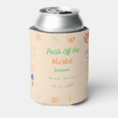 市場から生まれ手を引いたブライダルシャワー 缶クーラー (缶裏面)