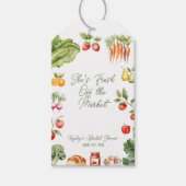 市場から直接届いたウェディングシャワーのタグ ギフトタグ (正面)