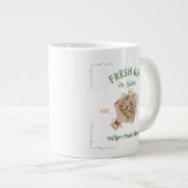 市場から直接 バラのシャワー ジャンボコーヒーマグカップ (正面右)