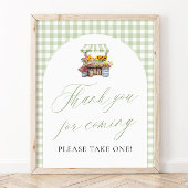 市場から緑の新鮮な感謝の来種 ポスター