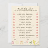 市場から降りてダウンロードできれば彼女はむしろカード 招待状 (正面)