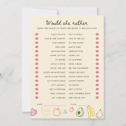 市場から降りてダウンロードできれば彼女はむしろカード 招待状 (正面)