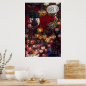 市場でのトルコの提灯 ポスター (キッチン)