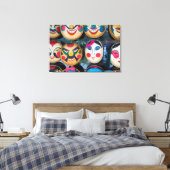 市場でのハノイマスク キャンバスプリント (インサイチュ (寝室))