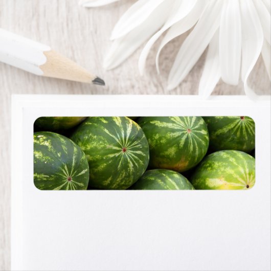 市場でスイカ ラベル (インサイチュ)