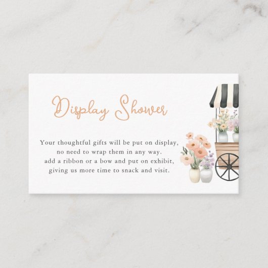 市場で初めてのディスプレイシャワー エンクロージャーカード (正面)