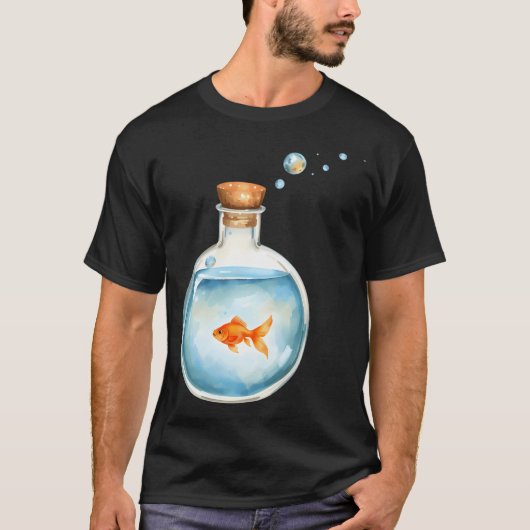 市場で売られているクジラの魚 Tシャツ (正面)