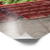 市場で新鮮な野菜 – マラケシュ，モロッコ フォトプリント            (角)