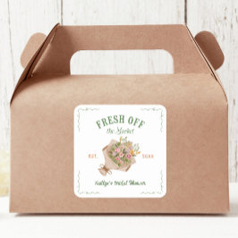 市場で見つけた花嫁の歓迎会 スクエアシール