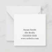 市場で話題を集め実在る ノートカード (裏面)