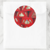 市場で赤いフェズの帽子 ラウンドシール (バッグ)