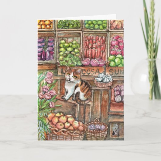 市場で鳴く カード (正面)