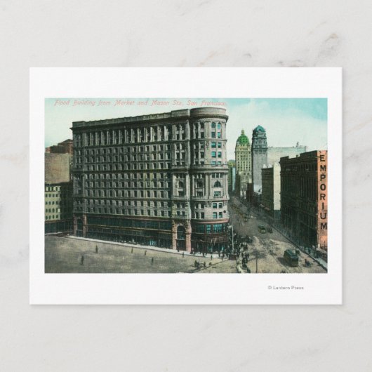 市場とメイスンの洪水 ポストカード (正面)